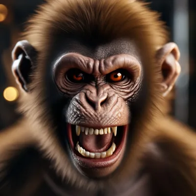 Опасный взгляд: Загадочная обезьяна на лучших снимках