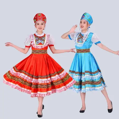 Сценические костюмы для русских народных танцев  фото