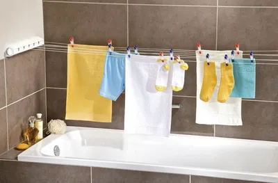 Изображения сушки белья в ванной комнате: выберите формат (JPG, PNG, WebP)
