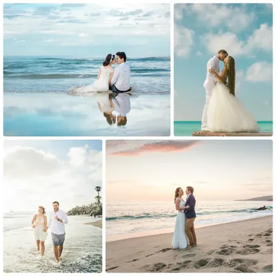Фото свадьбы на пляже в формате JPG для скачивания