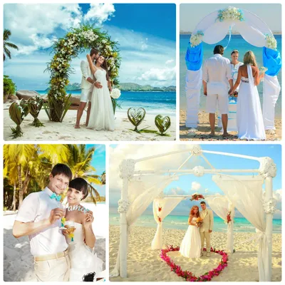 Фото свадьбы на пляже в формате PNG для скачивания