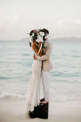 Песчаные цветы: фотографии свадьбы на пляже
