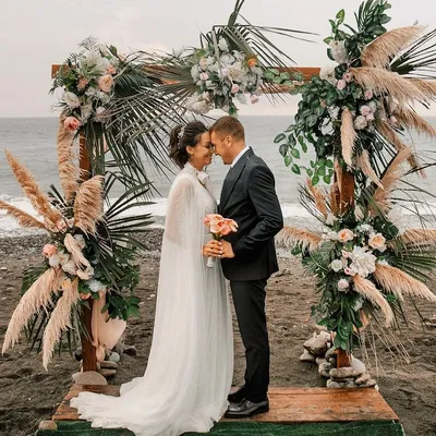 Волшебный момент: свадебные фото на пляже