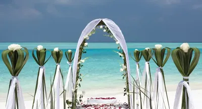 Солнечные лучи и счастье: свадебные фото на пляже