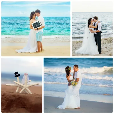 Песчаные цветы: фотографии свадьбы на пляже