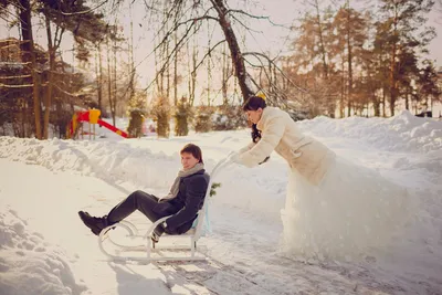 Белоснежные Фантазии: Зимние Свадебные Фотопроекты