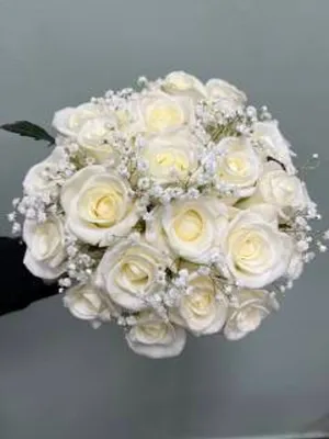 Вдохновляющая фотография свадебного букета с розами