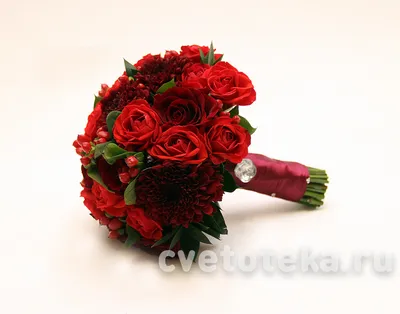 Картина свадебного букета из роз для фотокниги
