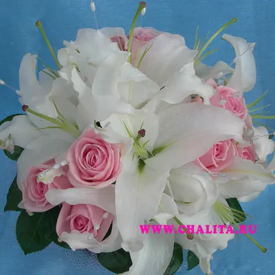 Превосходные фотографии свадебных роз и лилий