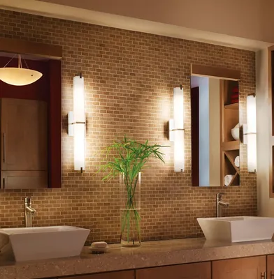 Вдохновляющие светильники для ванной комнаты на фото