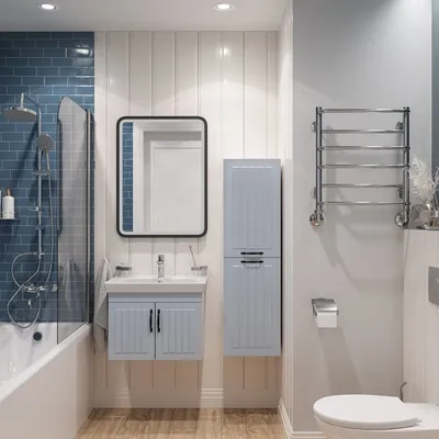 Фото светлой ванной комнаты с минималистичным стилем