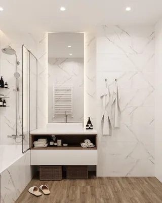Картинки светлой ванной комнаты для дизайна
