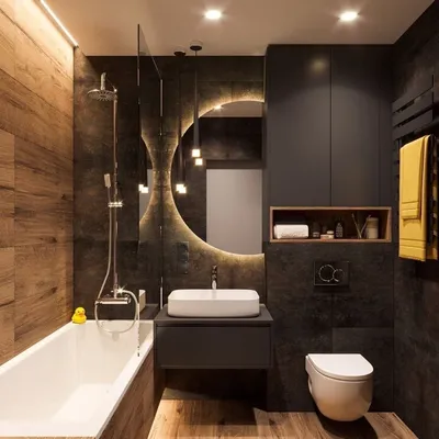 Светлая ванная комната с эргономичным дизайном