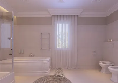 Светлая ванная комната с релаксационной атмосферой