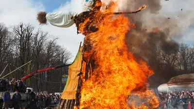 Фото сжигания чучела на масленицу: традиционные изображения