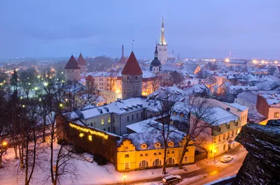 Зимнее Великолепие Таллина: Красивые Сцены на Фото