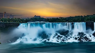 4K фото Тальникового водопада