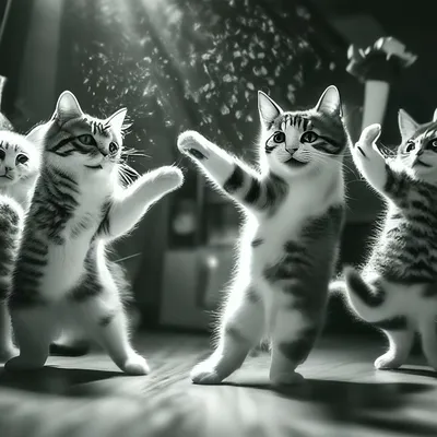 Коты, умеющие танцевать: Фото, которые докажут это!