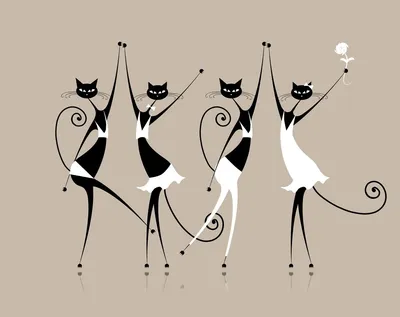 Новое изображение танцующего кота: скачать бесплатно в форматах JPG, PNG, WebP