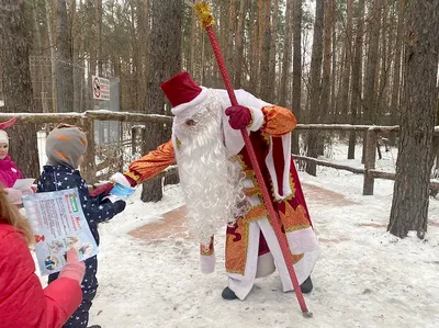 Изображение Татарского Деда Мороза с белоснежной бородой