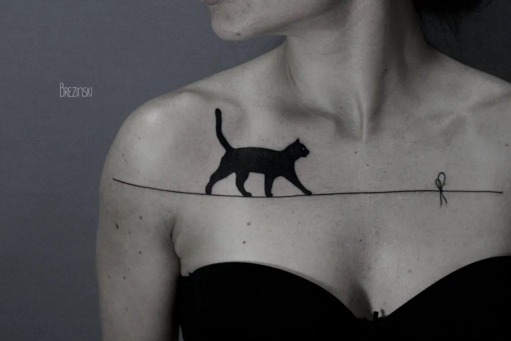 Тату с кошками, Значения и фото татуировок с котами