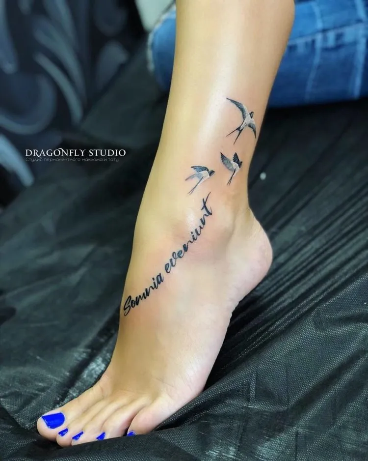 Тату ласточка | ANATOMY TATTOO STUDIO | Дзен