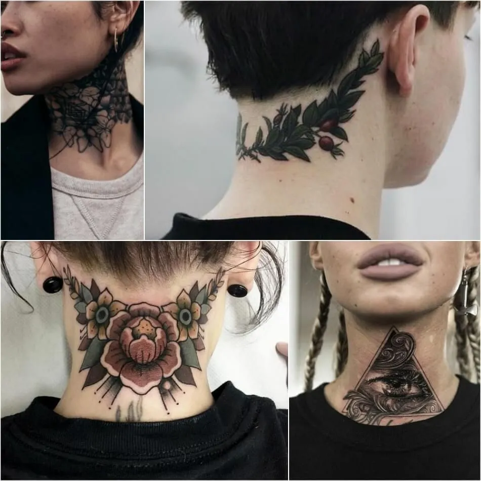 - Шея - ROY TATTOO