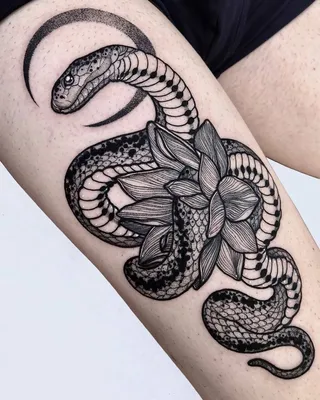 Фотографии татуированных змей для девушек: загадочность и страсть