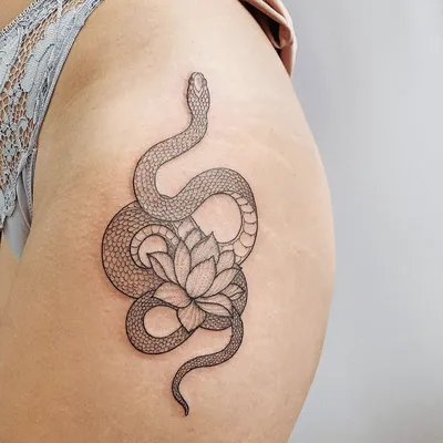 Изображения татуированных змей для девушек: впечатляющие идеи