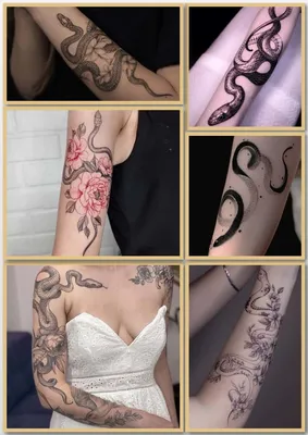 Татуированные змеи для девушек: фотографии, которые вызывают восхищение