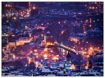Фотографии Зимних Улиц Тбилиси