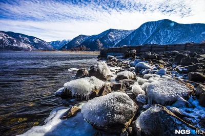 Зимний фронт: Фотки Телецкого озера для скачивания