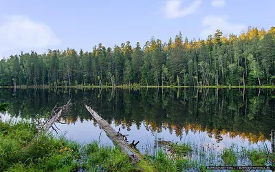 Красивые фоны с теплыми озерами на Байкале