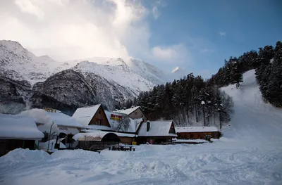 Зимний пейзаж Терскола: Изысканные снимки для скачивания