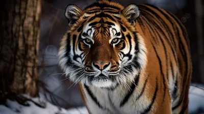 Тигр HD: Изображение тигра для использования на обложке журнала