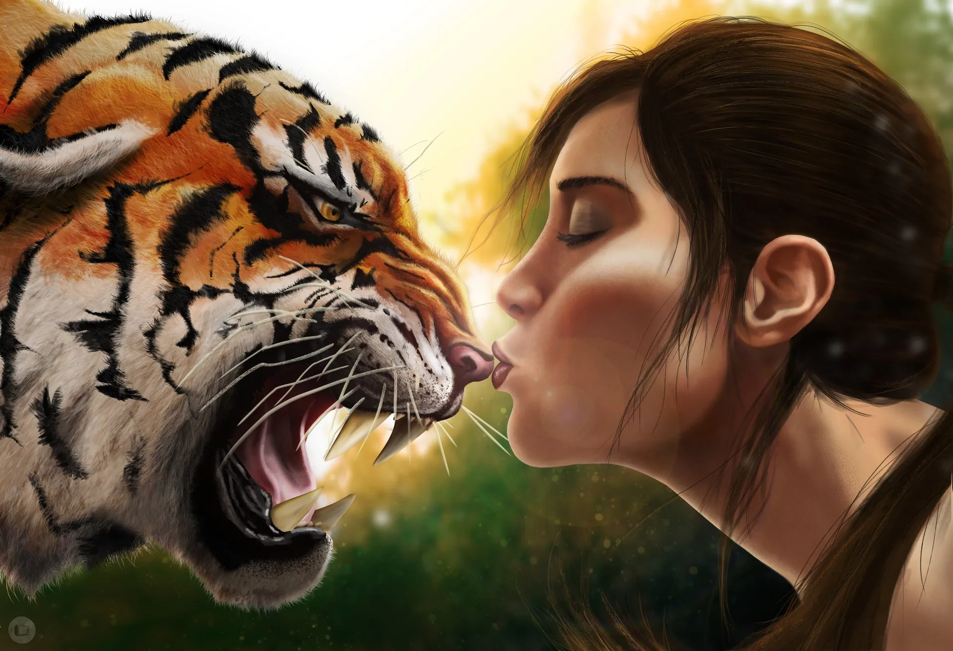 Лев и тигр картинки
