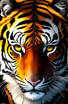 Изображение тигра на обои - выбирайте нужный формат и размер картинки