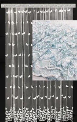 Картинки тюльной ткани с уникальными бабочками и различными размерами