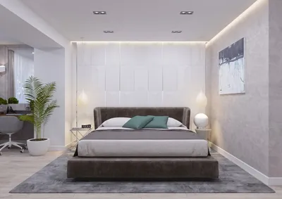 Спокойствие и уют: Изысканные точечные светильники в интерьере спальни