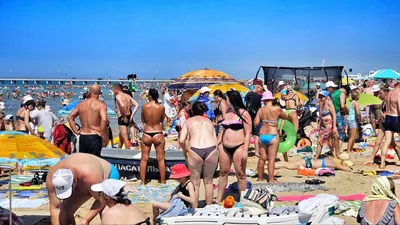 Толстые люди на пляже: скачайте изображения в WebP формате