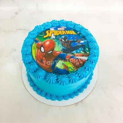 Торт человек паук  фото