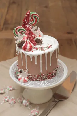 Рождественское волшебство: скачайте фото торта в высоком качестве