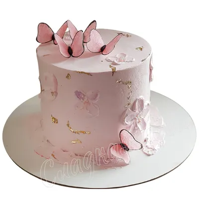 Картинка торта с бабочками, предлагаемая в разнообразии размеров и форматов