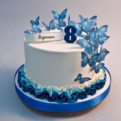 Картинка торта с бабочками в различных размерах и форматах: выберите наиболее подходящий вариант
