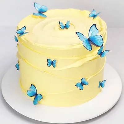 Торт с бабочками: фото в формате JPG для сохранения и использования в веб-проектах