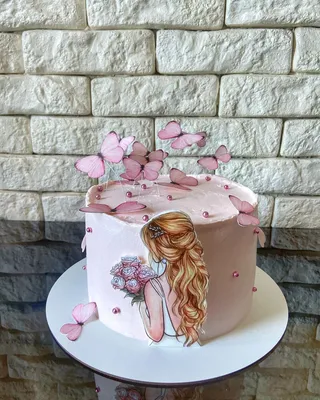 Фотография торта в форме бабочки на любой вкус