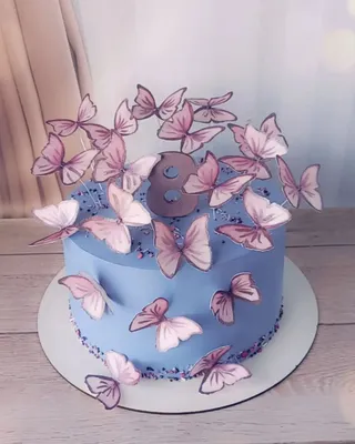 Фотография торта в форме бабочки для вашего волшебного события