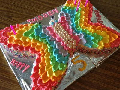 Изумительная бабочка на фото торта: выбирайте формат для скачивания