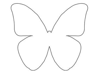 Трафарет бабочки в формате JPG