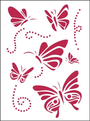Фото трафарета бабочки с форматом скачивания JPG